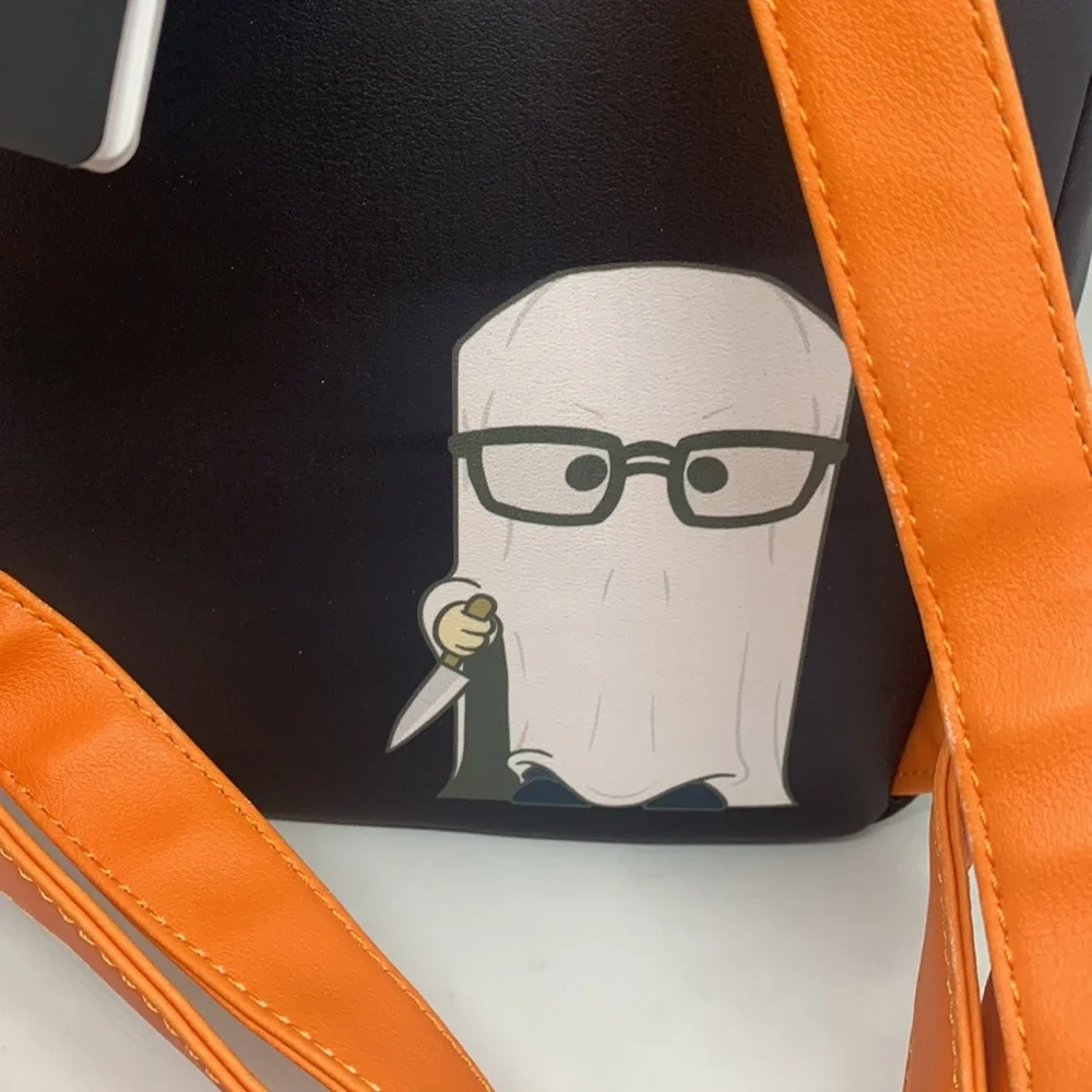 Loungefly NEW Halloween Michael Meyers Black Orange White Backpack Pumpkin